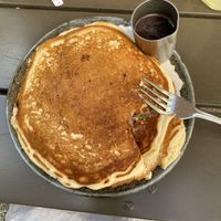 Vegan blueberry pancakes  at Bearcat Cafe - CBD in New Orleans