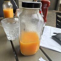 Fresh squeezed OJ  at Bearcat Cafe - CBD in New Orleans