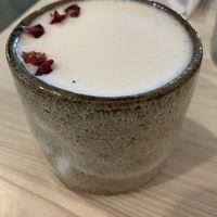 Rose 🌹 Oatmilk Steamer at Bearcat Cafe - CBD in New Orleans