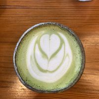 Matcha Latte. at Bearcat Cafe - CBD in New Orleans