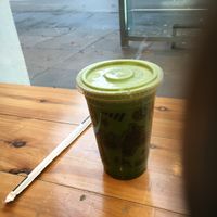 Made-to-order juice; compostable straw. at Juice Generation - Broadway in New York City