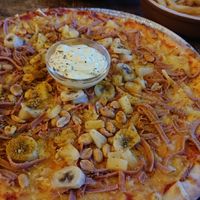 Pizza "Vegansk African" at Old Corner in Gothenburg