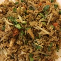 Curry fried rice at Loving Hut in Houston