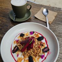 Granola with Superfood Latte at Wilde & Co in Darlinghurst