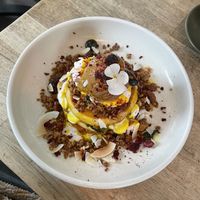 Coconut pancake stack💗 at Wilde & Co in Darlinghurst