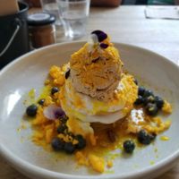 Coconut pancakes  at Wilde & Co in Darlinghurst