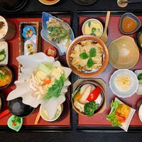 Our vibrant and beautiful set meals at Matsumura in Takasaki