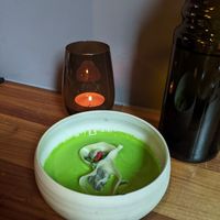 ravioli with green vegetables at Leuchtendroter in Frankfurt