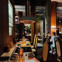 Restaurant just past opening (was packed later on Wednesday night) at Leuchtendroter in Frankfurt