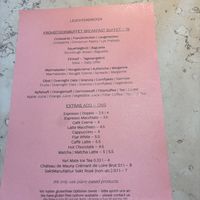 menu  at Leuchtendroter in Frankfurt