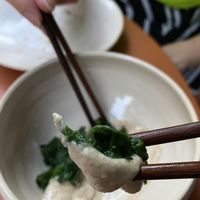 Spinat mit Haselnusscreme at Leuchtendroter in Frankfurt