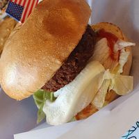 Beyond Meat burger at Happy Days in Nyon