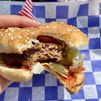 Vegan burger at Happy Days in Nyon