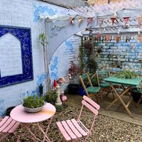 Garden   at Freida Mo's in Liverpool