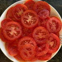 Tomato “salad"  at Cafe Boho in Udaipur