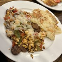 Italian tofu scramble  at Rutherford Pancake House in Rutherford