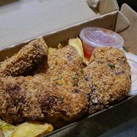 Vegan friend chicken at Yecla 33 in Valencia