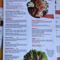 Lunch menu  at Luz del Sol in Mazunte