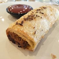 Vegan sausage roll at Bean in the Woods in Ringwood
