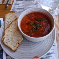 Veg soup at Bean in the Woods in Ringwood