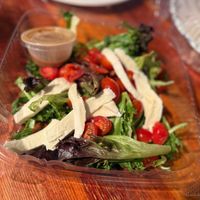 Salad that comes with panini at Antica Forma in Moab