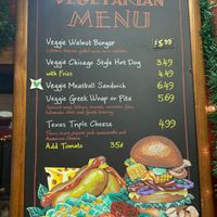Separate veggie menu at Gianelli's Drive Thru in Crystal Lake