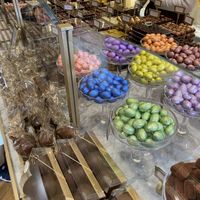 Tons of selection, maybe 1/3 is vegan   at Mary - Grand Place in Brussels