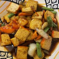 Sweet tofu stir fry small  #Veganuary at Markintiny in Bangkok