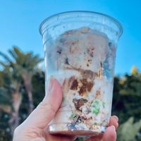 The Great Cookie Swap! A vegan option from the December 2020 special menu. Scoops were still available in January 2021. at Downtown Disney - Salt & Straw in Anaheim