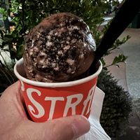 Chocolate hazelnut cookies & cream   at Downtown Disney - Salt & Straw in Anaheim