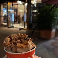Bananas Foster w/ Candied Pecans and on the bottom Death By Chocolate Chocolate Cake which was my favorite   at Downtown Disney - Salt & Straw in Anaheim