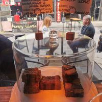 Vegan brownie at Balance in South East London