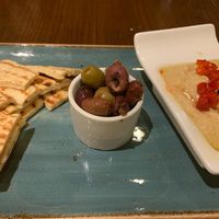 Hummus plate at Tarpon House in Fort Myers