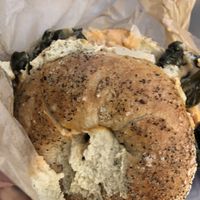 Kale ReuBON on Salt & Pepper Bagel  at Big Bon Bodega in Savannah