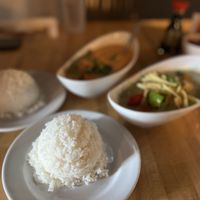 Green Curry and Panang Curry without fish sauce  at Bangkok House Too in Moab