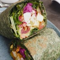 Wrap vegano at Smash Avocaderia y Cafe in Medellin
