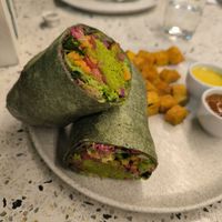 Wrap de falafel at Smash Avocaderia y Cafe in Medellin