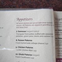 Starters at Amrit in Berlin