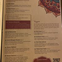 Menu at Amrit in Berlin