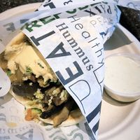Amazing Vegan Pita Wrap  at Hummus Republic in Temecula