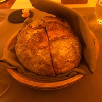 Home made bread varm at La Table d'Adrien in Verbier
