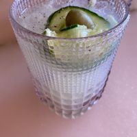 Cucumber gin horseradish cocktail   at Morning Glory in San Diego