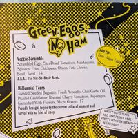 Veggie scramble sub vegan egg option at Morning Glory in San Diego