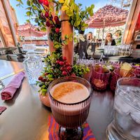 Chai late with soy milk, really tasty at Morning Glory in San Diego