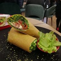 Burrito with pesto at Dobraw in Moscow