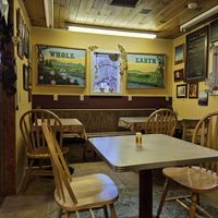 The guest room in the corner at Whole Earth Cafe in Gatlinburg