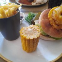 Vegan burger (October 2025) at Warkworth House Hotel in Warkworth