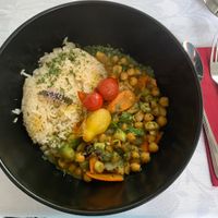 Gemüse Curry mit Kichererbsen und Limettenreis  at San Marino in Ober-grafendorf