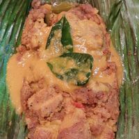 Rendang monkey head mushrooms + potatoes at Botanict 豐之素 in West Singapore