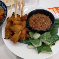 Lion's mane satay at Botanict 豐之素 in West Singapore